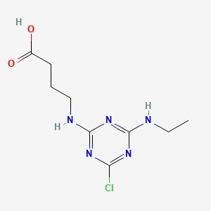 molecular formula C9H14ClN5O2 B12369151 Simazine-acetic acid CAS No. 125454-26-4