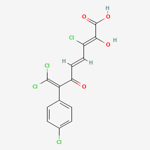 (2E,4E)-3,8,8-trichloro-7-(4-chlorophenyl)-2-hydroxy-6-oxoocta-2,4,7-trienoic acid