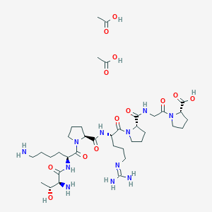 molecular formula C37H65N11O13 B12369270 Selank diacetate 