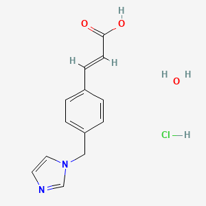 molecular formula C13H15ClN2O3 B1236929 Ozagrel hydrochloride hydrate CAS No. 83993-01-5