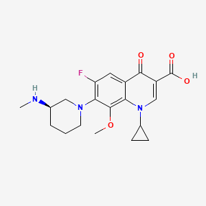 molecular formula C20H24FN3O4 B1236930 Balofloxacin, (R)- CAS No. 165881-73-2
