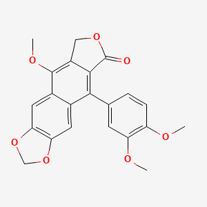 molecular formula C22H18O7 B1236937 Chinensinaphthol methyl ether 