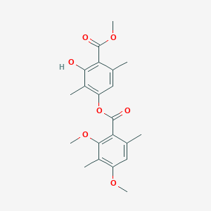 molecular formula C21H24O7 B12369370 AcrB-IN-5 CAS No. 81050-84-2