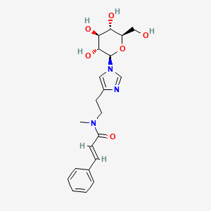 molecular formula C21H27N3O6 B1236940 Casimiroedine CAS No. 5853-02-1