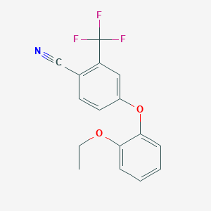 molecular formula C16H12F3NO2 B12369409 A1AR antagonist 6 