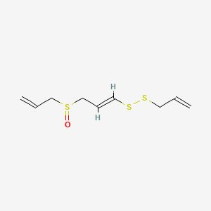 molecular formula C9H14OS3 B1236941 Ajoene CAS No. 92284-99-6