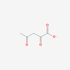 molecular formula C5H5O4- B1236944 Acetylpyruvate 