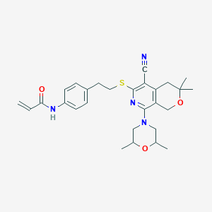 molecular formula C28H34N4O3S B12369508 MBX3135 