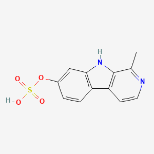 molecular formula C12H10N2O4S B1236951 Harmol sulfate CAS No. 27067-62-5