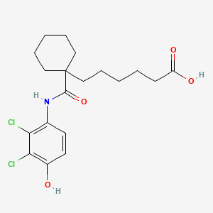 molecular formula C19H25Cl2NO4 B12369557 Fenhexamid-1-pentanoic acid 