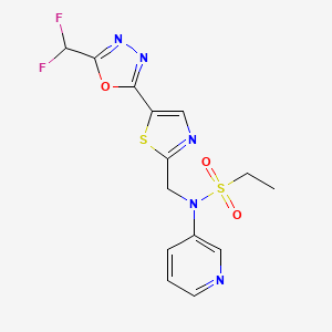 molecular formula C14H13F2N5O3S2 B12369567 HDAC6-IN-40 