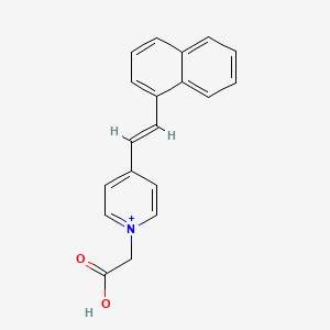 N-(Carboxymethyl)-4-(beta-1-naphthylvinyl)pyridinium