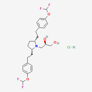 molecular formula C25H32ClF4NO4 B12369657 VMAT2-IN-4 