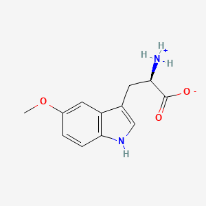 molecular formula C12H14N2O3 B1236966 5-methoxy-D-tryptophan zwitterion 