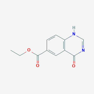 molecular formula C11H10N2O3 B123697 Ethyl 3,4-dihydro-4-oxoquinazoline-6-carboxylate CAS No. 155960-91-1