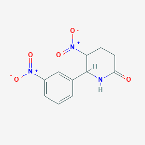 5-Nitro-6-(3-nitrophenyl)piperidin-2-one