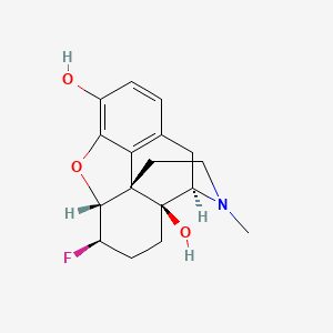 molecular formula C17H20FNO3 B1237003 6-Fluoro-6-desoxyoxymorphone CAS No. 92593-44-7