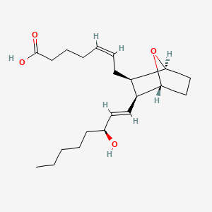 molecular formula C21H34O4 B1237006 (Z)-7-[(1S,2R,3S,4R)-3-[(E,3S)-3-hydroxyoct-1-enyl]-7-oxabicyclo[2.2.1]heptan-2-yl]hept-5-enoic acid CAS No. 79703-24-5