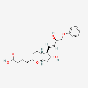molecular formula C22H30O6 B1237009 5alpha,9-Epoxy-prostaglandin F1 CAS No. 72657-07-9