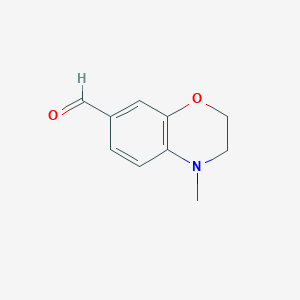 molecular formula C10H11NO2 B123701 4-Methyl-3,4-Dihydro-2H-1,4-Benzoxazine-7-Carbaldehyde CAS No. 141103-93-7