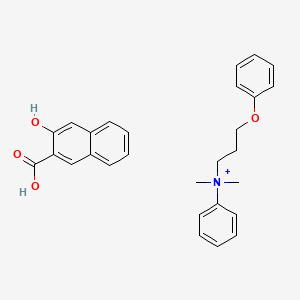 Dimethyl-(3-phenoxypropyl)-phenylammonium 3-hydroxy-2-naphthalenecarboxylic acid