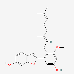 molecular formula C25H28O4 B1237034 桑呋喃 A CAS No. 68978-04-1