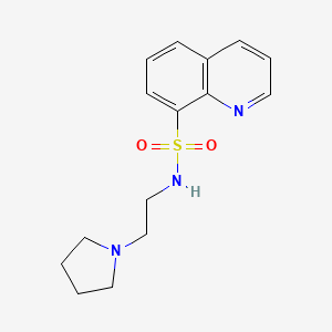 N-[2-(1-pyrrolidinyl)ethyl]-8-quinolinesulfonamide