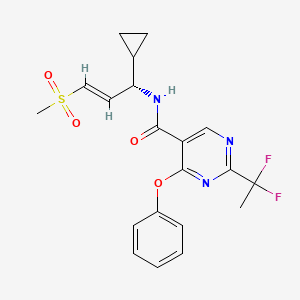 molecular formula C20H21F2N3O4S B12370421 VVD-214 
