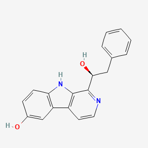 molecular formula C19H16N2O2 B1237043 Eudistomin W 