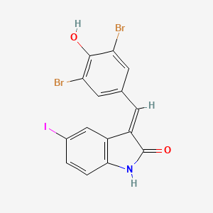 (3e)-3-[(3,5-Dibromo-4-Hydroxyphenyl)methylidene]-5-Iodo-1,3-Dihydro-2h-Indol-2-One