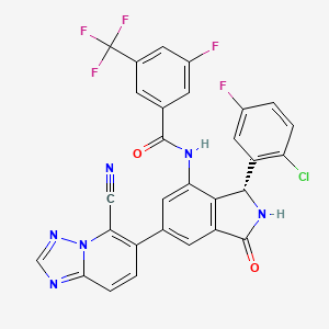 molecular formula C29H14ClF5N6O2 B12370502 (S)-Zovegalisib CAS No. 2733573-94-7