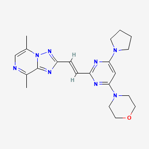 molecular formula C21H26N8O B12370568 PDM-042 