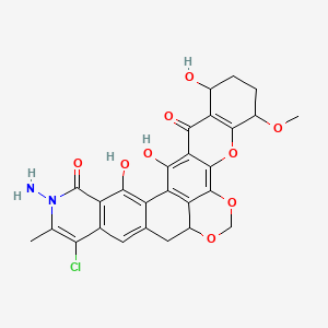 molecular formula C27H23ClN2O9 B1237057 Chloroalbofungin CAS No. 37891-66-0