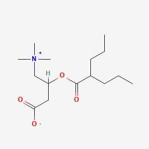 molecular formula C15H29NO4 B1237065 Valproylcarnitine 