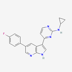molecular formula C20H16FN5 B12370742 MJ04 
