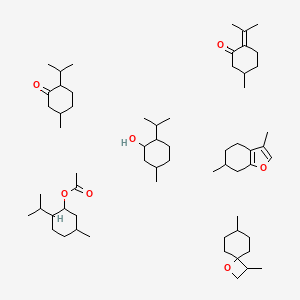 molecular formula C62H108O7 B1237095 Peppermint oil CAS No. 8006-90-4