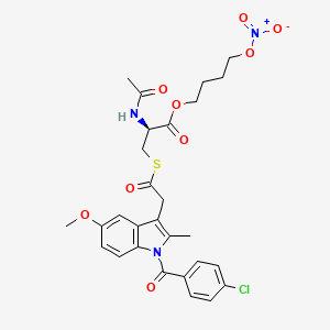 molecular formula C28H30ClN3O9S B12371074 NCX 2121 