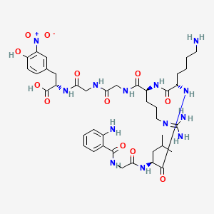 molecular formula C40H59N13O12 B12371193 Abz-Gly-Leu-Lys-Arg-Gly-Gly-3-(NO2)Tyr 