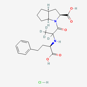 molecular formula C21H29ClN2O5 B12371279 Ramiprilat-d4 (hydrochloride) 