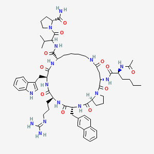 molecular formula C63H87N15O11 B12371292 Tcmcb07 