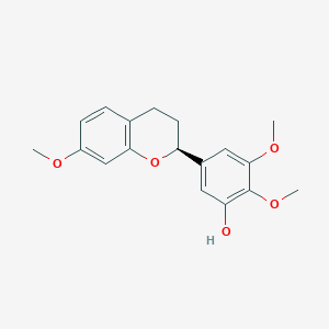 molecular formula C18H20O5 B12371306 Anticancer agent 182 CAS No. 133342-90-2