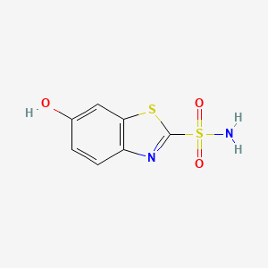 molecular formula C7H6N2O3S2 B1237133 6-Hydroxy-1,3-benzothiazole-2-sulfonamide 