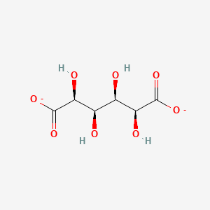 molecular formula C6H8O8-2 B1237138 (2S,3R,4R,5S)-2,3,4,5-tetrahydroxyhexanedioate 