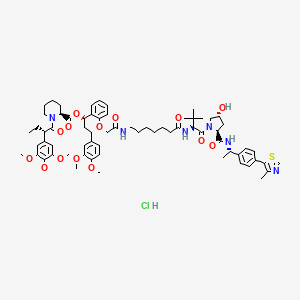 molecular formula C68H91ClN6O14S B12371397 dTAGV-1 hydrochloride 