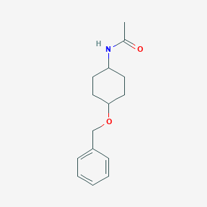 molecular formula C15H21NO2 B123714 N-((1r,4r)-4-(Benzyloxy)cyclohexyl)acetamide CAS No. 98454-33-2