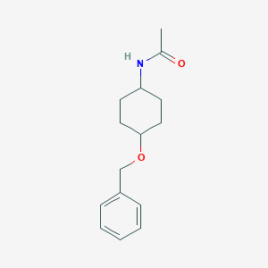 molecular formula C15H21NO2 B123714 N-(4-Phenylmethoxycyclohexyl)acetamide CAS No. 98454-33-2