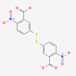 molecular formula C14H6N2O8S2-2 B1237142 Dithionitrobenzoic acid 