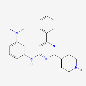 molecular formula C23H27N5 B12371443 ARN22089 