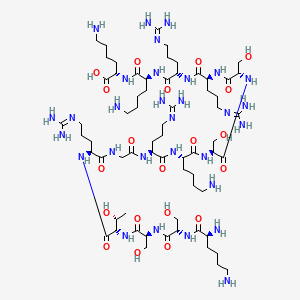 molecular formula C66H128N30O20 B12371463 CHRG01 