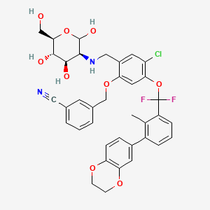 molecular formula C37H35ClF2N2O9 B12371491 PD-1-IN-25 